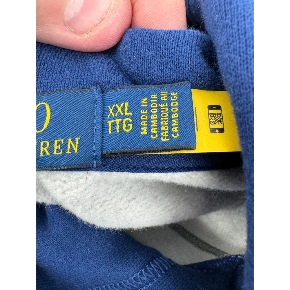 Polo Ralph Lauren Colorblock Hoodie Mens XXL Primary Colors Logo Pullover